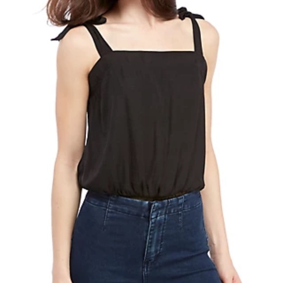 Free People Black Tie Strap Bodysuit - Picture 2 of 6